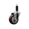 Service Caster 3.5'' Maroon Poly Wheel Swivel 1-1/8'' Expanding Stem Caster SCC-EX20S3514-PPUB-MRN-118 - alternate 1